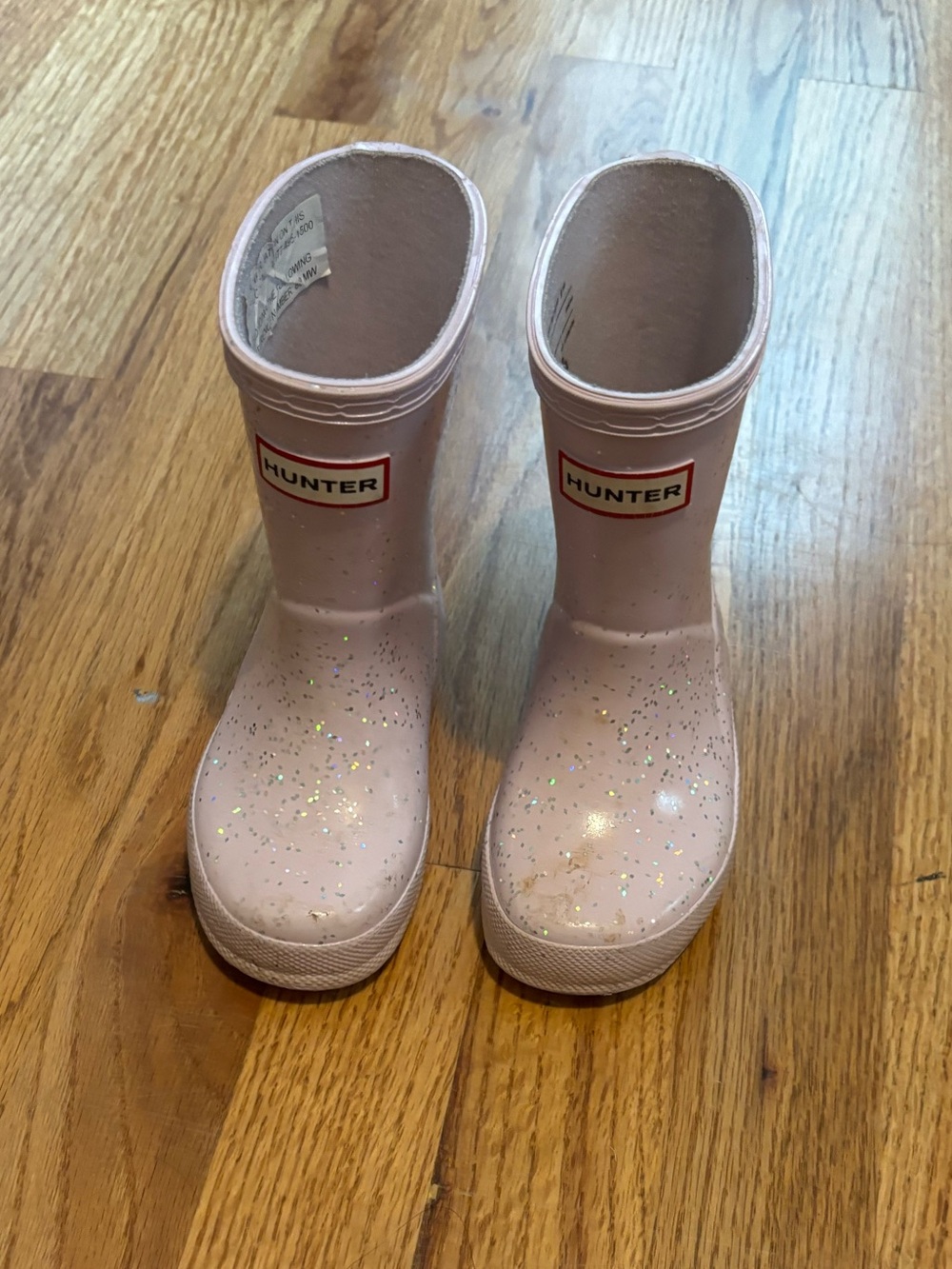 Hunter Kids' light purple Glitter Rain Boots